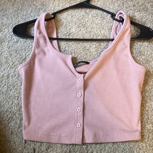 pink cropped tank tap